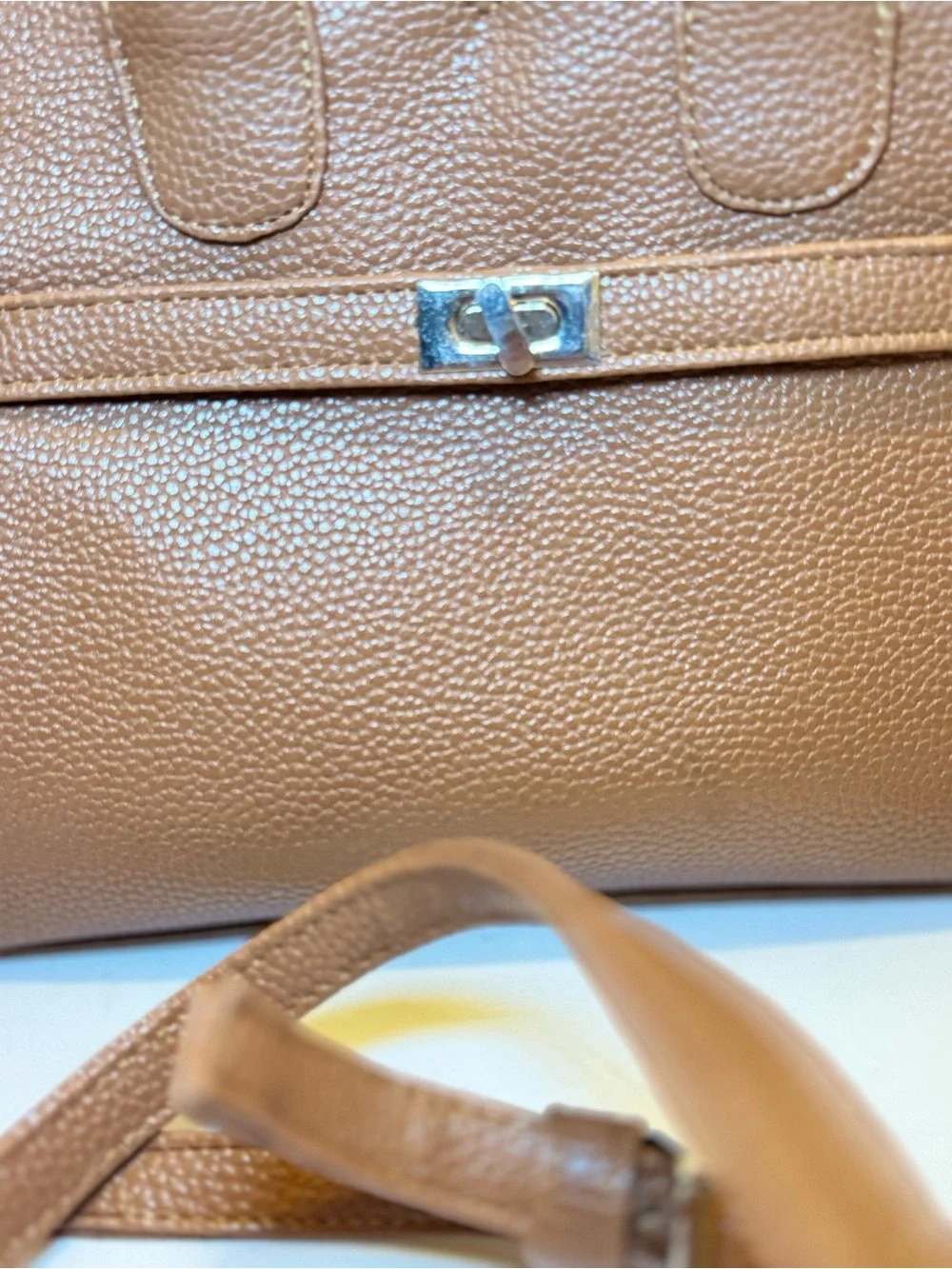 Classic Women's Top-Handle Satchel Bag in Brown